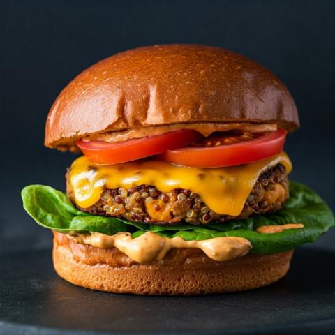 AI Generated Sweet Potato Quinoa Burger