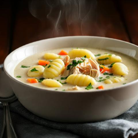 AI Generated Chicken Gnocchi Soup image